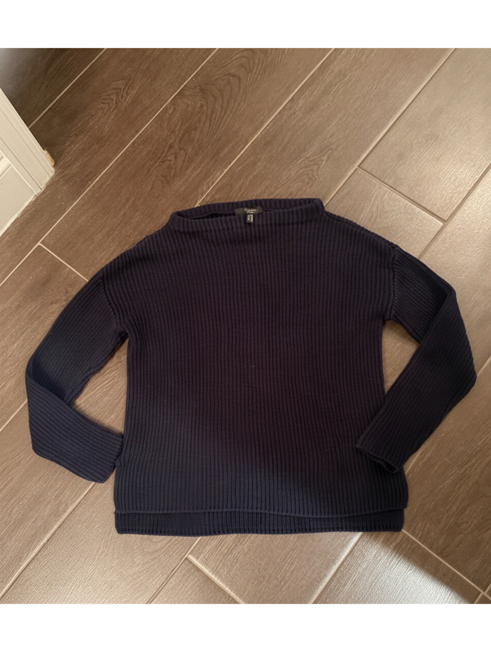 Weekend Max Mara Excellent vintage 100% cotton washed navy cotton sweater M